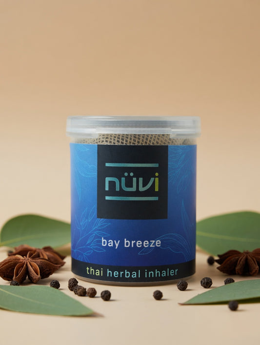 Nuvi Bay Breeze — a focus-enhancing Thai herbal inhaler with star anise, 
black pepper, and eucalyptus. 100% natural, pocket-sized aromatherapy for 
mental clarity on the go.